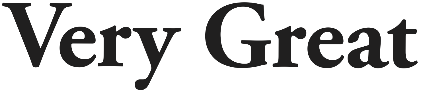 Very Great (W&P, Wild One, Courant)